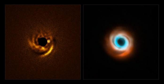 Знімок протопланетного диску довкола зірки HD 135344B, фото: ESO