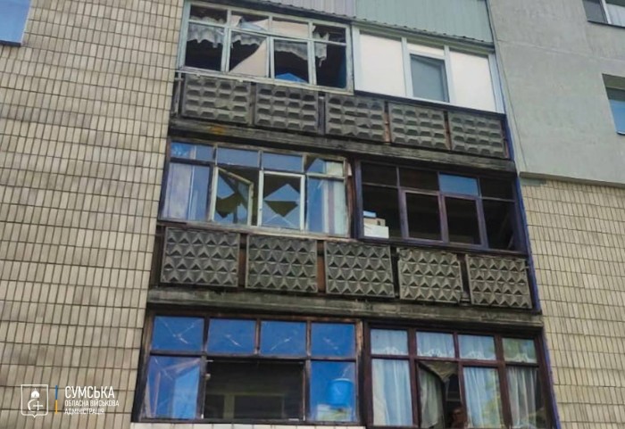 Російські загарбники знову вдарили по Сумах, фото: Олег Григоров