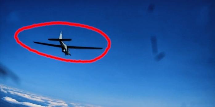 Знищення російського безпілотника, скріншот відео