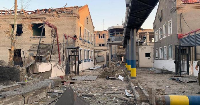 Обстріл виправної колонії на Запоріжжі. Фото: Мінюст