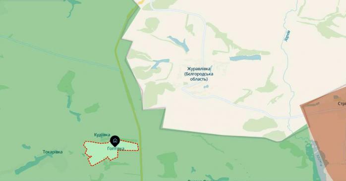 Пункт пропуску «Гоптівка». Карта: 