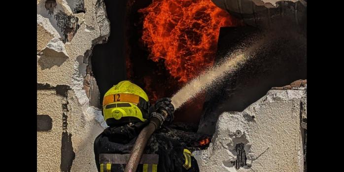 Последствия пожара в Кривом Роге 4 августа, фото: ГСЧС