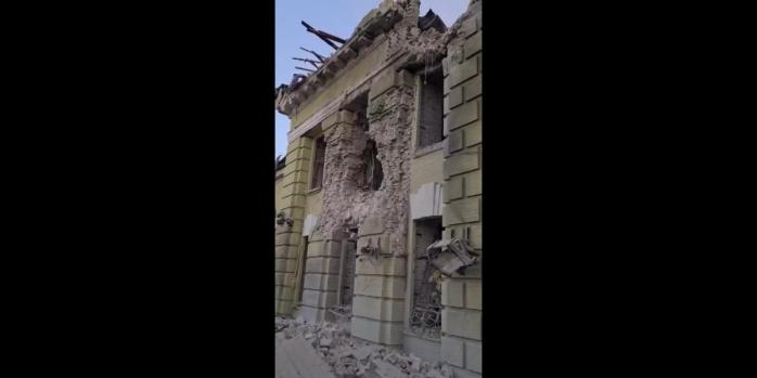 Последствия российской атаки на Лозовую, скриншот видео