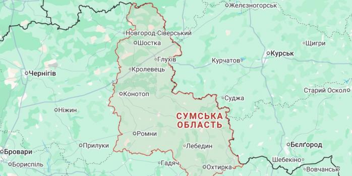 Рашисти вранці 5 серпня завдали ракетного удару по Сумщині, фото: Google Maps