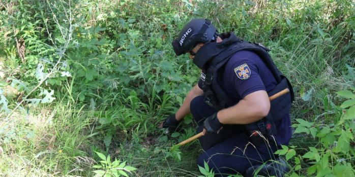 Мину времен Второй мировой обнаружили в Харьковской области, фото: ГСЧС