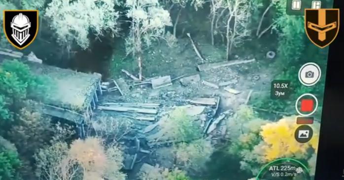 Украинский FPV-дрон уничтожил бетонный мост в Белгородской области. Фото: 