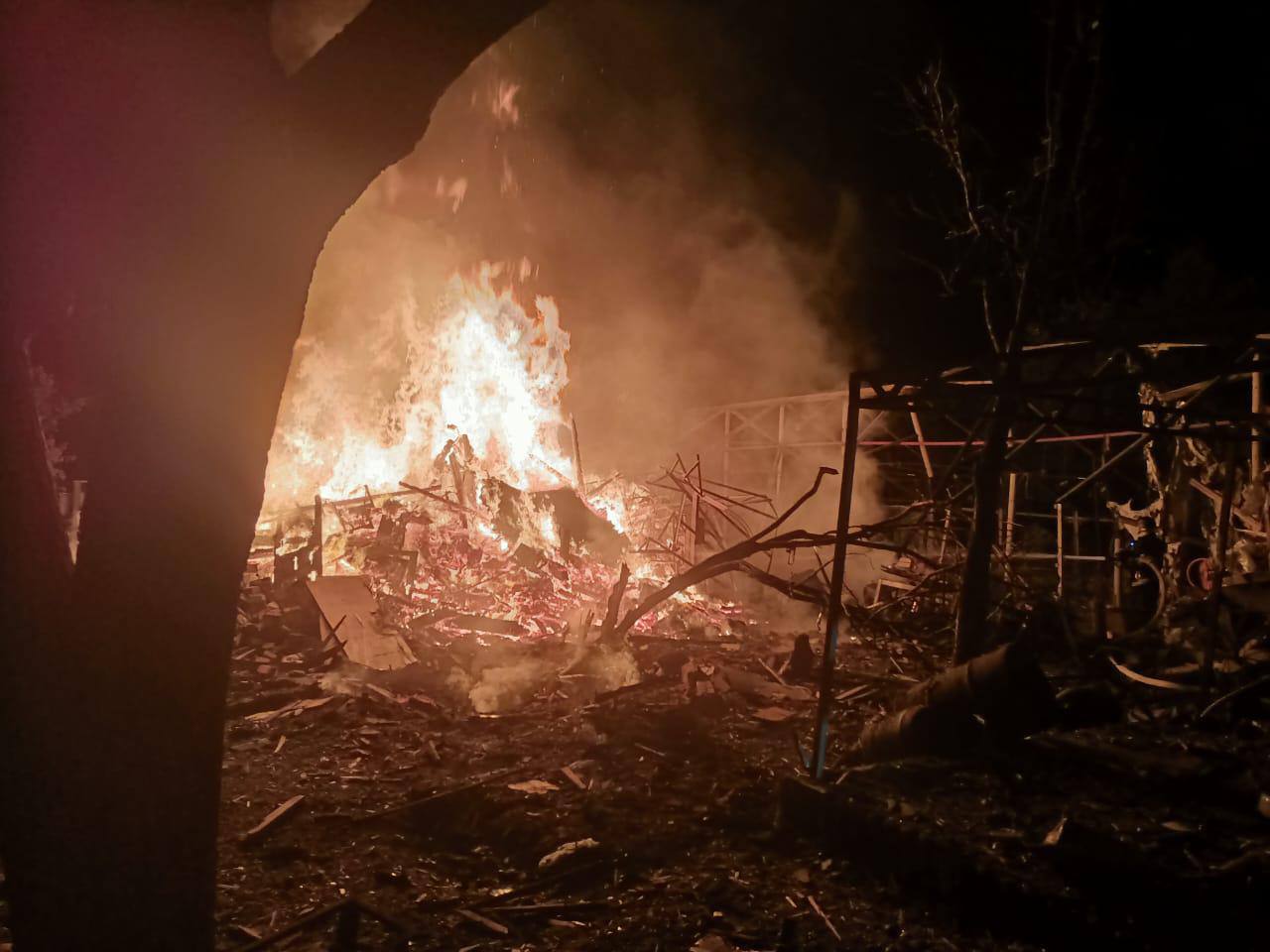 Наслідки атаки. Фото: ОВА