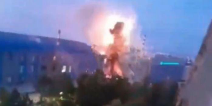 Дроны атаковали Арзамасский приборостроительный завод, скриншот видео