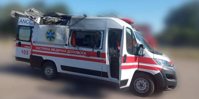 Последствия атаки российского дрона в Херсонской области, фото: Херсонская ОВА