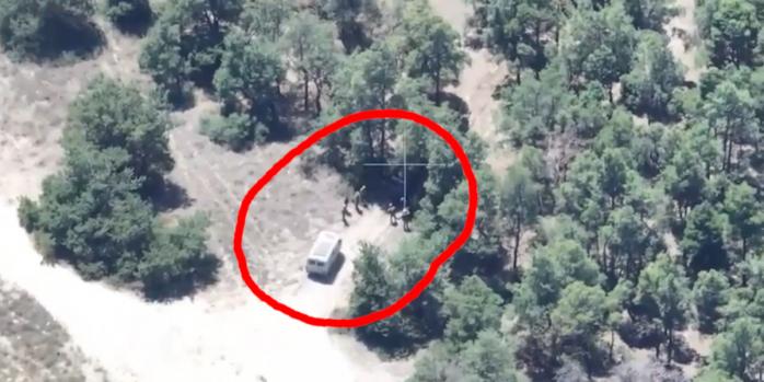 Уничтожение техники российских захватчиков, скриншот видео