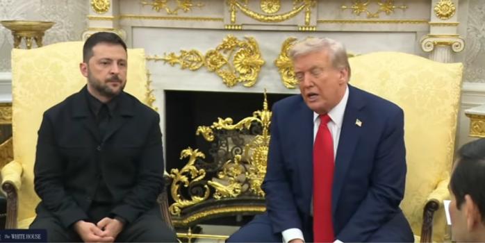 Владимир Зеленский и Дональд Трамп, скриншот видео