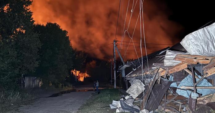 Разрушения в Ахтырке. Фото: Нацполиция