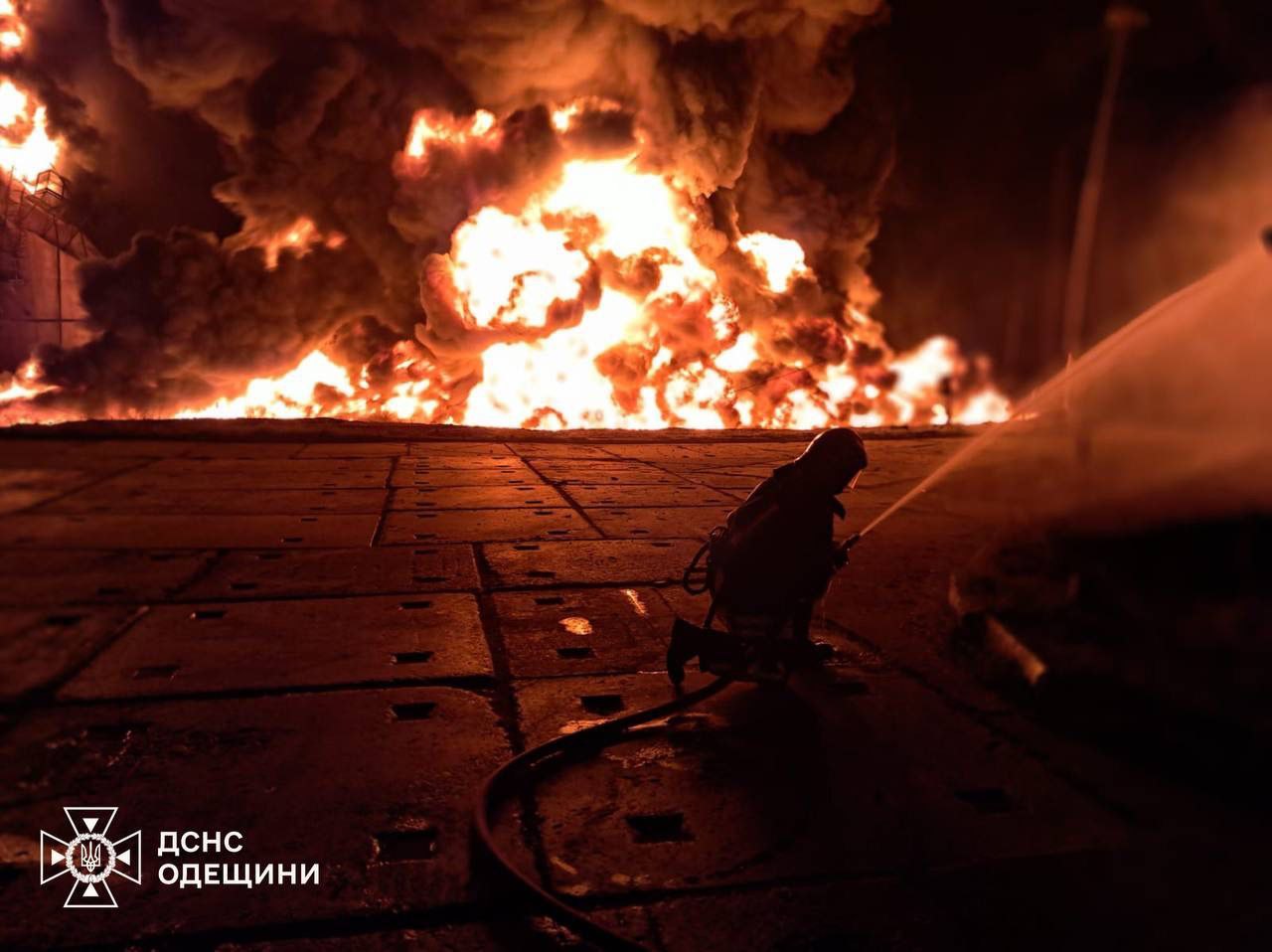 Пожежа на Одещині. Фото: ДСНС