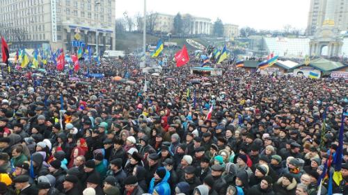 В «Свободе» посчитали количество участников Народного вече на Майдане Независимости