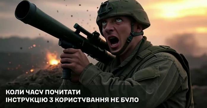 Российский солдат неуклюже выстрелил из РПГ. Коллаж: 60-я ОМБр