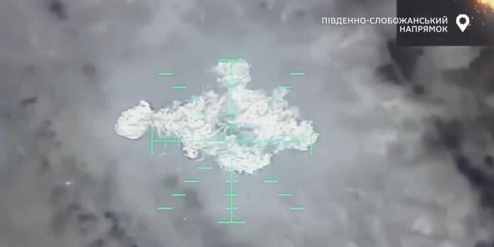 Уничтожение позиций российских захватчиков, скриншот видео