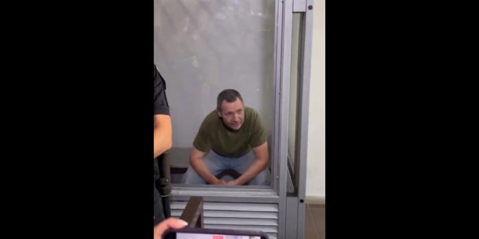 Подозреваемый в убийстве Андрея Парубия, скриншот видео