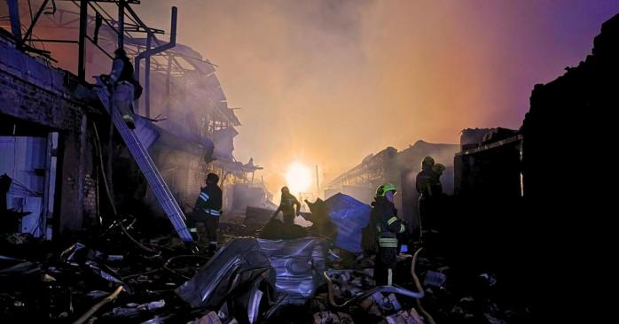 Россия ночью нанесла массированный удар по Украине. Фото: