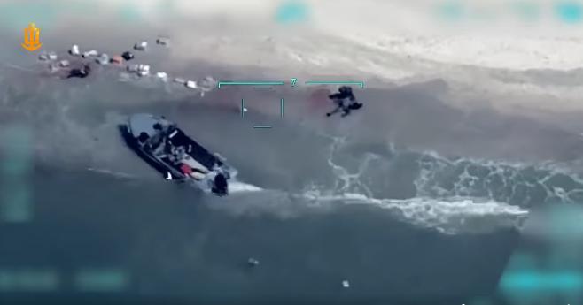 ВМС Украины уничтожили скоростной катер Черноморского флота РФ. Фото: 