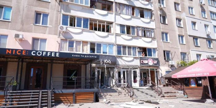 Последствия российского удара по Запорожью, фото: Запорожская ОВА