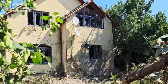 Последствия российских обстрелов Херсона, скриншот видео