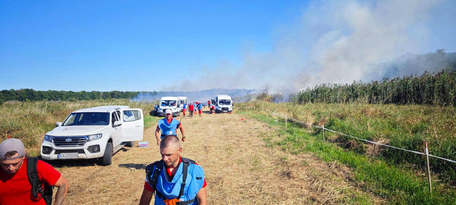 РФ вдарила балістикою по робітниках гуманітарної місії. Фото: МВА