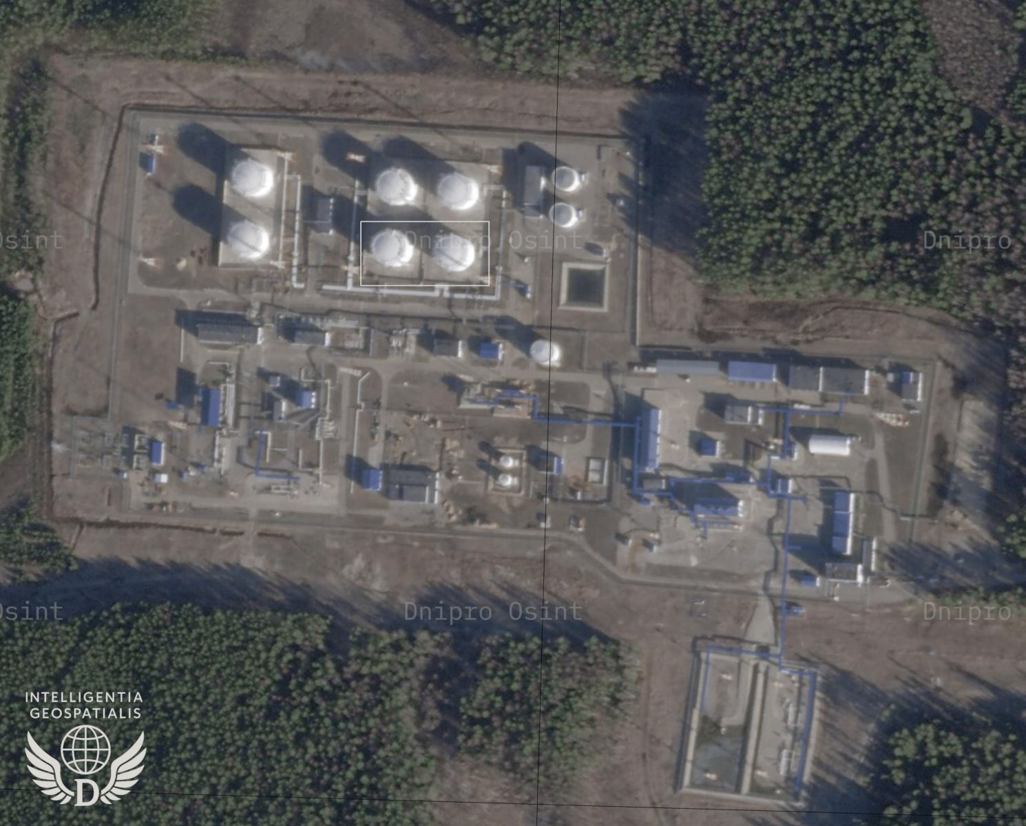 СБС уразили нафтоперекачувальну станцію. Фото: Dnipro Osint