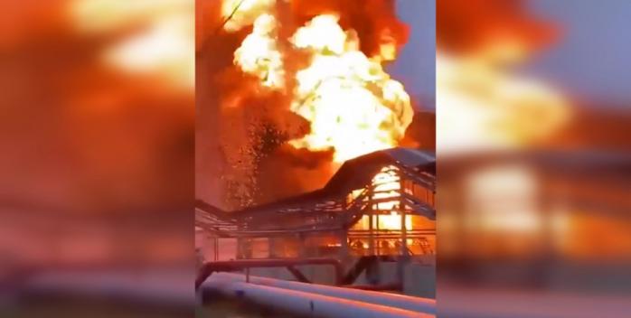 ССС поразили нефтеперекачивающую станцию. Фото: Dnipro Osint