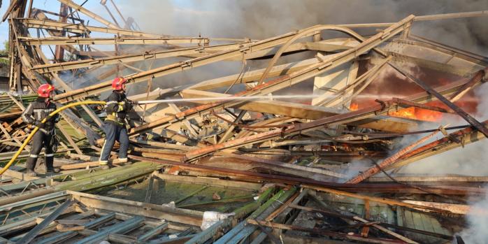 Последствия российской воздушной атаки 10 сентября в Винницкой области, фото: ГСЧС