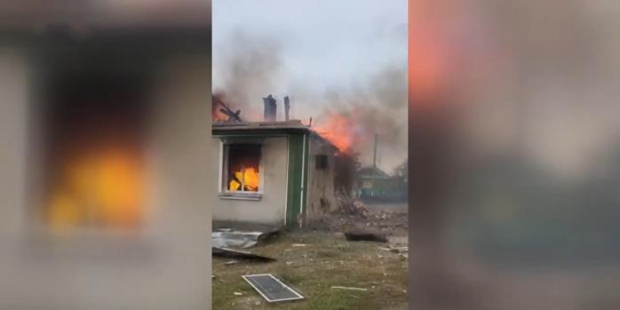 Ракета з українського винищувача, ймовірно, впала на житловий будинок на Волині, скріншот відео
