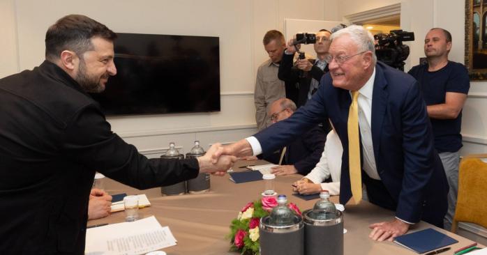 Володимир Зеленський порівняв Кіта Келлога з системою ППО. Фото: 