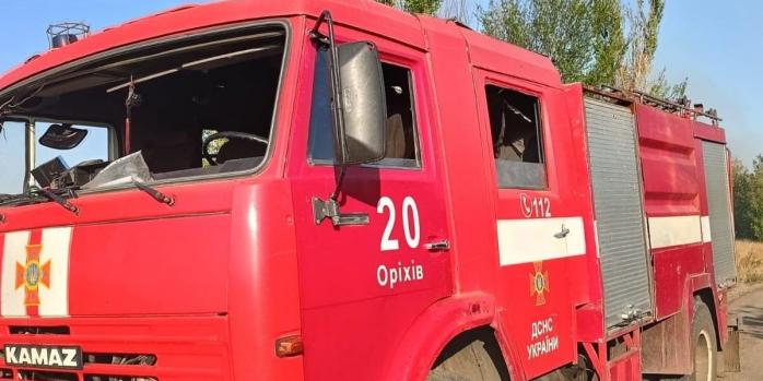 Последствия российских обстрелов на Запорожье, фото: ГСЧС