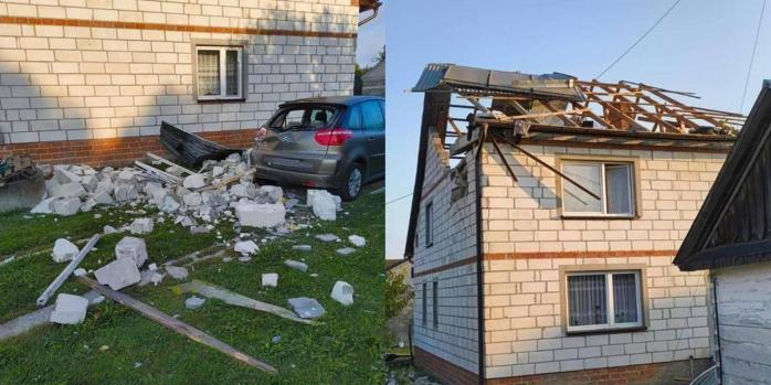 У будинок у Польщі під час вторгнення БпЛА влучив не дрон, а ракета з винищувача. Фото: 