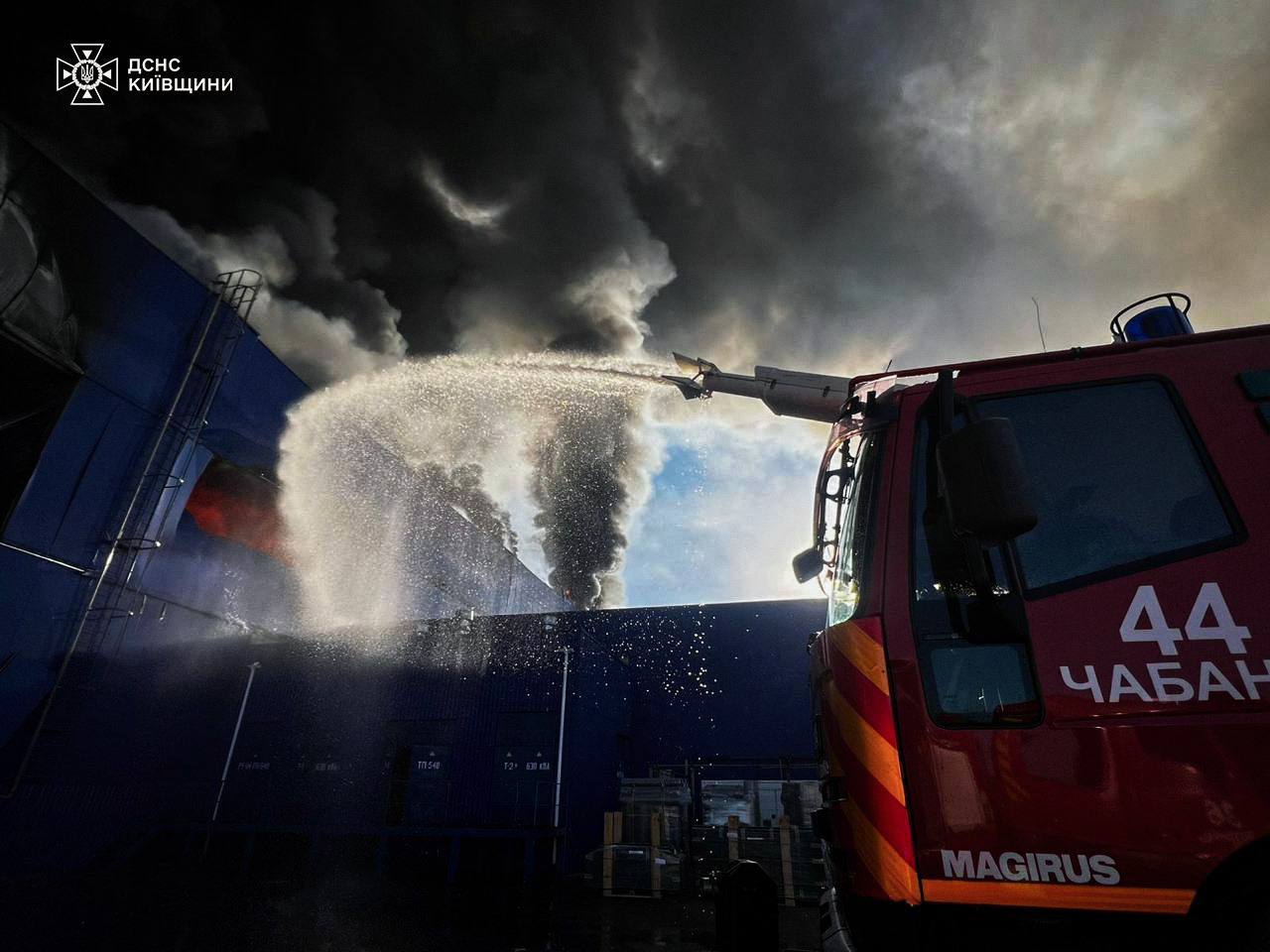 Пожежа на Київщині. Фото: ДСНС