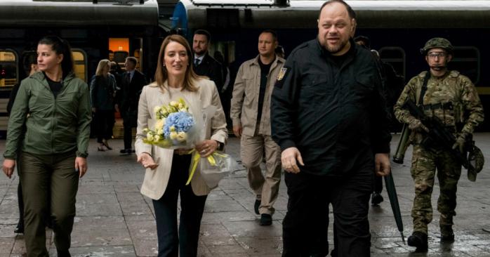 Голова Європарламенту Роберта Мецола прибула до Києва. Фото: