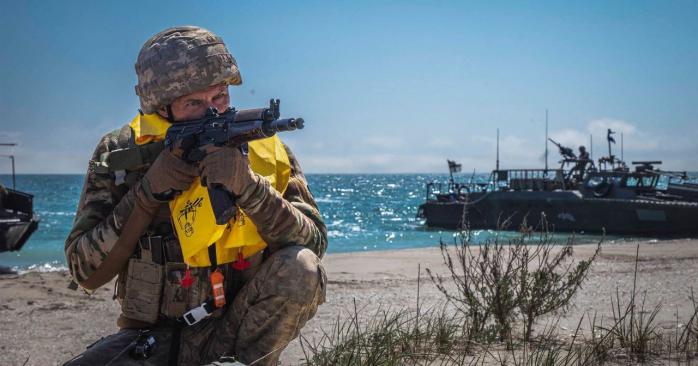 Бойцы ГУР успешно высадились на Тендровской косе. Фото: