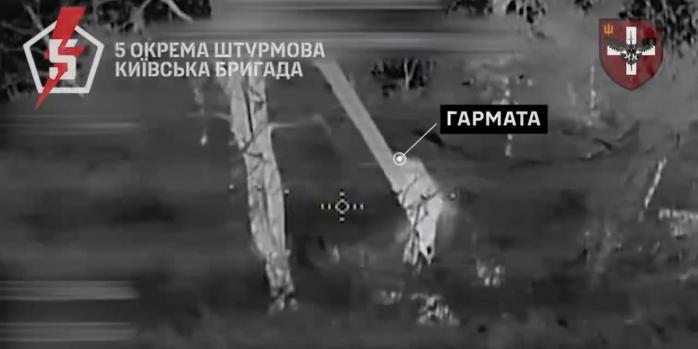 Уничтожение российских пушек, скриншот видео