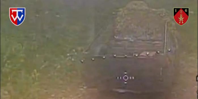 Уничтожение техники российских захватчиков, скриншот видео