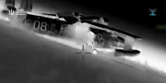 Уничтожение российской военной техники, скриншот видео