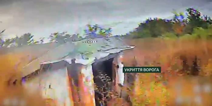 Уничтожение позиций российских захватчиков, скриншот видео