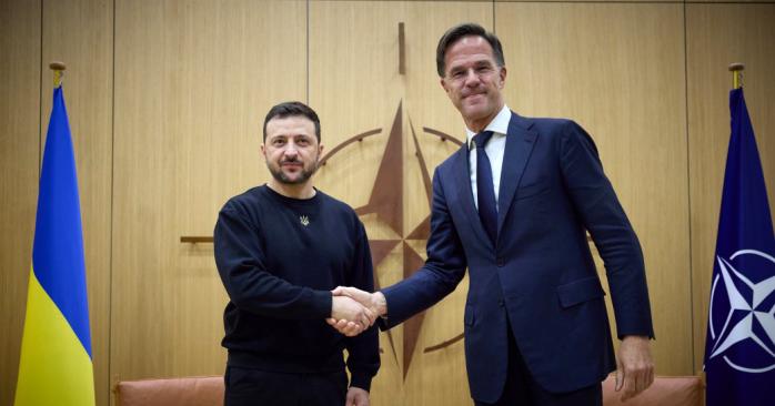 Владимир Зеленский обсудил с Марком Рютте усиление ПВО Украины. Фото: 