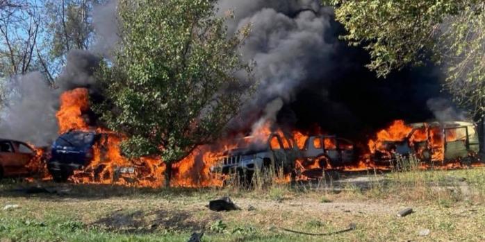 Последствия российских ударов по Запорожью, фото: Запорожская ОВА