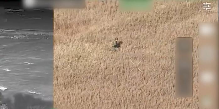 Уничтожение российских захватчиков, скриншот видео