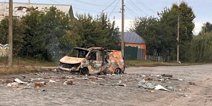 Последствия атаки российского беспилотника в Сумской области, фото: Сумская МВА