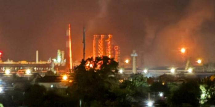 Афипский НПЗ был снова атакован беспилотниками, фото: Astra