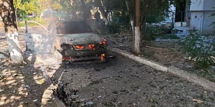 Последствия российских обстрелов Херсона, скриншот видео