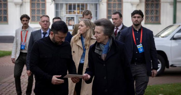 Британская принцесса Анна посетила Киев. Фото: Reuters