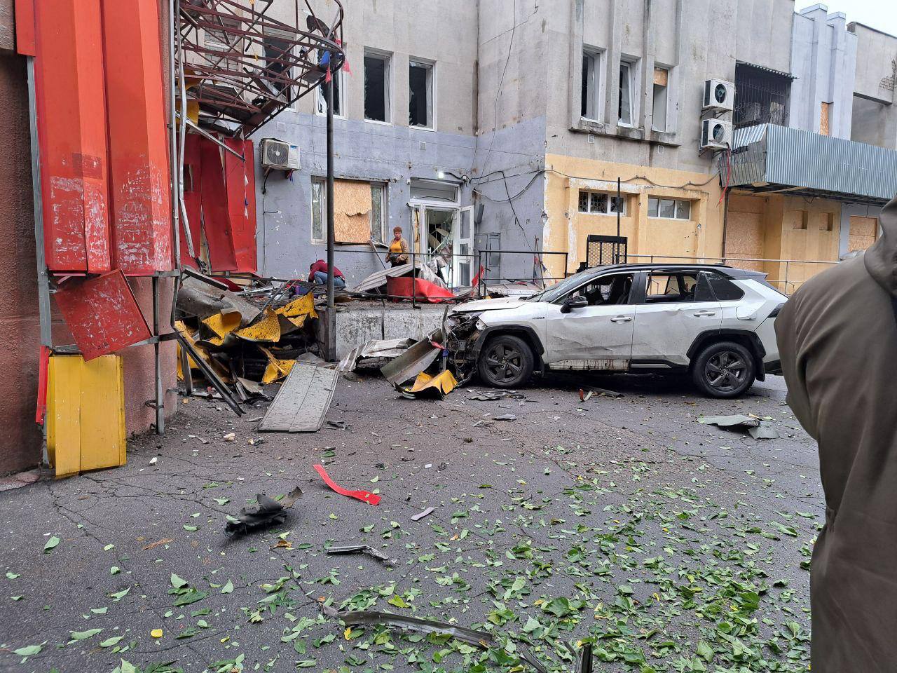 Безпілотник атакував колаборанта. Фото: Сальдо в Telegram