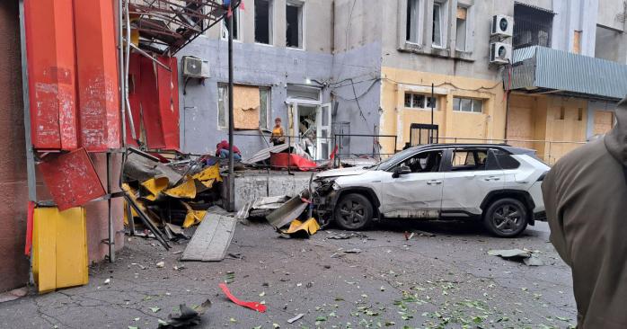 Беспилотник атаковал коллаборанта. Фото: Сальдо в Telegram