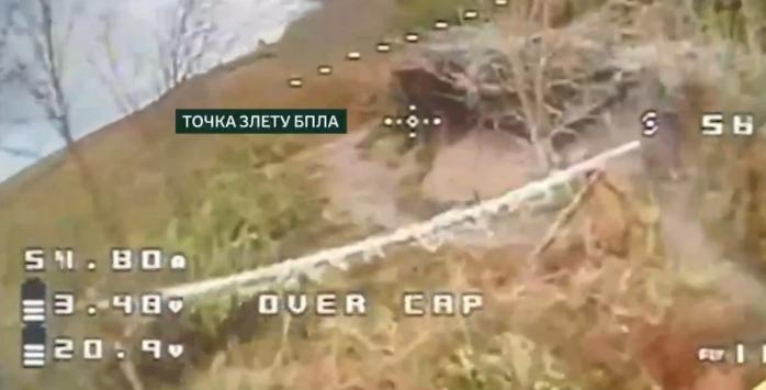 Уничтожение позиций российских захватчиков, скриншот видео